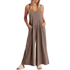 Tuta Intera <span class=keywords><strong>Aloha</strong></span> Personalizzata con Stampa Floreale Tropicale Stile <span class=keywords><strong>Hawaii</strong></span> per Donna, 100% Viscosa di Rayon con Bottoni in Cocco per Vacanze - Product Image 1