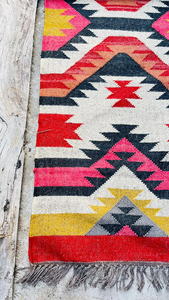Tapis Kilim en laine tissé à la main, style tribal bohème géométrique, rustique et ethnique, pour couloir, chambre, salon, décoration intérieure - Product Image 5