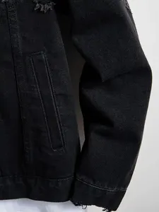 High-quality XMA Fashionable Breathable Spring Hip Hop Style Washed <b>Denim</b> <b>Jackets</b> Tops Regular Fit Button Fly Both Men Women - Product Image 5