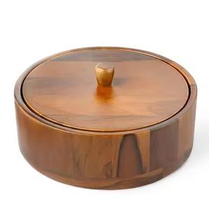 Caja de Madera Tradicional para Chapati, Hecha a Mano, para Guardar Roti - Product Image 1