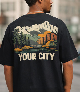 T-shirts Streetwear en Soie/Coton Tricoté Lourd de Haute Qualité, Nouvelle Collection pour Hommes, Séchage Rapide et Respirant, Prix de Gros - Product Image 5