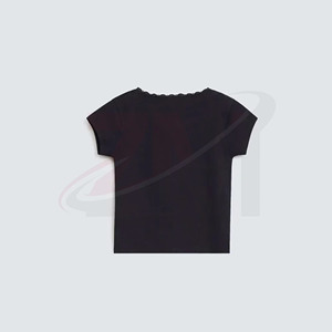 Camiseta de Algodón Ajustada para Mujer, Tejido Elástico, Transpirable, Sensación Suave, Informal, Verano, Ajuste al Cuerpo, Moda, Uso Diario, Estilo Moderno - Product Image 5