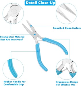 Jewelry Making Plier Tools with Needle/Chain/Round Nose Pliers and <b>Wire</b> Cutter for Jewelry Repair, <b>Wire</b> Wrapping, <b>Crafts</b> - Product Image 3