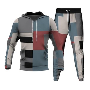 Ensemble de jogging pour homme à séchage rapide, sweat à capuche à manches longues et pantalon de jogging - Product Image 1