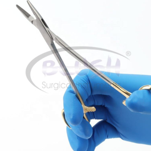 Ametrine Surgical Gold Manual Dental Orthodontic Forcep Needle Holder Pliers Mosquito Tweezer CE Certified By <b>Blush</b> Surgical - Product Image 3