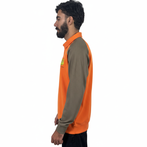 Nueva Llegada 2026 Camiseta Polo para Hombre de Manga Larga con Hombros Caídos y Diseño a Rayas 100% Algodón Corte Holgado - Product Image 4