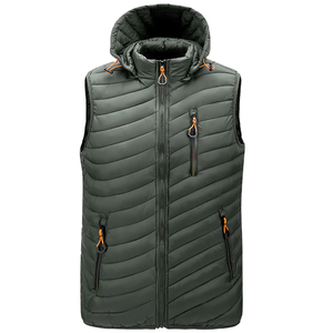 Chaleco Acolchado sin Mangas para Hombre, Chaqueta de Otoño Cortavientos, Informal, Ligera, Cálida, Acolchada, Proveedor Personalizado - Product Image 4