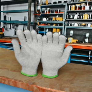 Les mieux notés 40g 10 paires de gants non enduits en coton blanc pour la Protection du travail Tâches de construction d'hiver chaudes Origine du Vietnam - Product Image 2