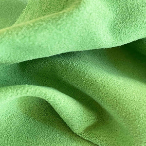 Lime Green Solid Color <b>Split</b> Suede Leather for Bags Shoes Wallets Purses and Home Decoration - Product Image 2