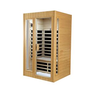 Sauna a Infrarossi per Due Persone in Legno di Hemlock con Funzione di Incasso nel Tetto - Product Image 6
