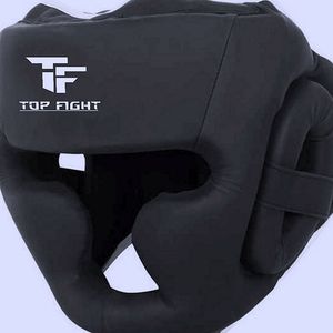 อุปกรณ์ป้องกันศีรษะสำหรับชกมวยสีขาว ยี่ห้อ Top Fight รุ่น PU แบบผูกเชือก ระบายอากาศได้ดี สำหรับผู้ใหญ่ เหมาะสำหรับการฝึกศิลปะการต่อสู้ - Product Image 3
