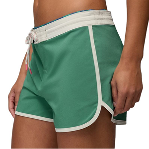 Shorts de punto con cintura con cordón y bolsillos, estilo casual, transpirables, de tiro medio para mujer - Product Image 6