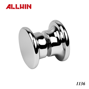 Stainless Steel or Brass Grip Style Shower <b>Glass</b> <b>Door</b> <b>Knobs</b> - Product Image 4