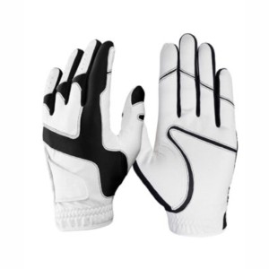 Guante de golf de cuero genuino para mano derecha, antideslizante, con cierre de gancho y bucle, unisex, deportivo, marrón - Product Image 2