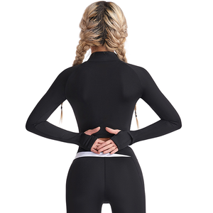 Ensemble de vêtements de yoga pour femmes, 5 pièces, sans couture, haute élasticité, séchage rapide, pour la course à pied, le sport, la gym, la remise en forme - Product Image 4