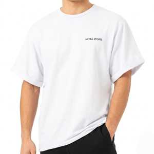 Camiseta de algodón lisa extragrande premium para hombre 2026, estilo casual, holgada, cuello redondo, manga corta, moda de verano para hombre - Product Image 1