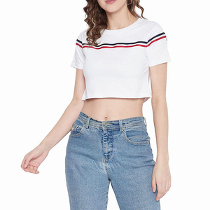 Soft Comfort Everyday Top Women Printed Casual T Shirt Summer Short Sleeve Breathable Lightweight Fabric Tee Custom Style - Product Image 4