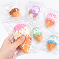 Sacs en PVC transparents personnalisés à fermeture auto-adhésive pour emballage de crème glacée, jouets sensoriels et squishies, pochettes de rangement réutilisables, fournisseur d'usine en gros