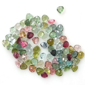 Turmalina Natural Multicolor con Corte en Forma de Corazón, Gema Suelta Facetada de 4mm, Piedra de Turmalina en Forma de Corazón para Fabricación de Joyas, Gema al por Mayor - Product Image 6