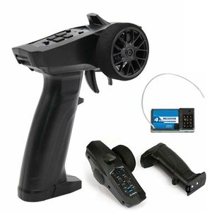 Transmisor y Receptor de Radio Control Remoto Digital de 3 Canales y 2.4GHz para Autos y Barcos RC - Product Image 1