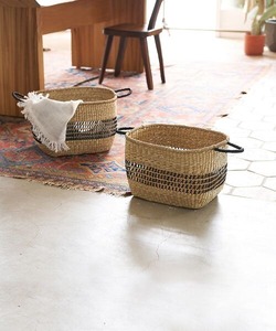 Seagrass woven <b>basket</b> with an open center Handmade <b>Storage</b> <b>Basket</b> Wholesale eco-friendly Made Viet Nam - Product Image 2