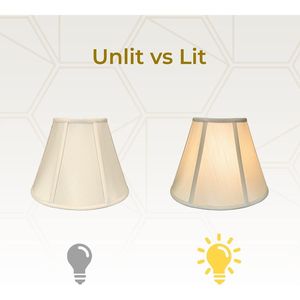 Paralume beige Royal Designs Deep Empire 5 x 10 x 8, elegante copertura per i tuoi apparecchi di illuminazione - Product Image 2