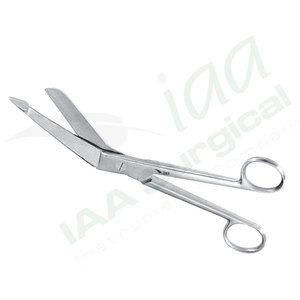 Tijeras Quirúrgicas Manuales Bergmann de 23 cm / 9 Pulgadas, Acero Inoxidable, Hojas Anchas y Redondeadas, Vástago Angulado, Corte Controlado y Suave - Product Image 6