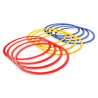 Juego de Anillos de Entrenamiento de Agilidad Premium, Anillos Planos para Trabajo de Pies y Velocidad, para Entrenamiento Deportivo de Fútbol