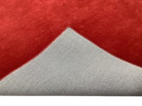 Tapis classique en laine fait à la main de style uni de grande taille de salon de conception rouge