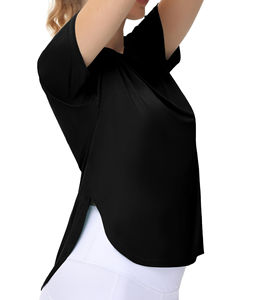 Camiseta Deportiva para Mujer al por Mayor, Camiseta Deportiva para Correr, Camiseta Atlética para Gimnasio, Camisetas de Manga Corta para Mujer, Transpirables - Product Image 2