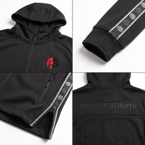 Men's Tech Fleece 300g 80% Cotton 20% Polyester Blend Full <b>Zip</b> <b>Hooded</b> Jogger Tracksuit Set Athletic Streetwear Custom Logo - Product Image 4