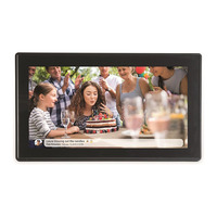Cadre photo numérique à écran tactile LCD Full HD Sudex 10,1/7,0 pouces, mini vidéo, haut-parleur intégré, chargeur sans fil, port USB-C