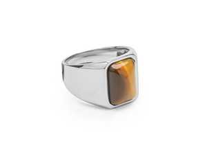 925 Sterling Silver Tiger Eye Signet <b>Ring</b> <b>Men</b> Square Statement Gemstone <b>Ring</b> Wholesale <b>Men</b> Jewelry <b>for</b> Him - Product Image 3