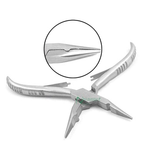 Pinza Profesional para Extensiones de Cabello de Acero Inoxidable Sostenible, Recubrimiento Arcoíris, Pinza Curva con Dientes, Precio al por Mayor, Personalizable - Product Image 6