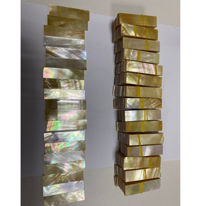 Rectángulos de Madreperla Cortados a Mano |   Tiras de Incrustación Iridiscentes MOP |   Material de Decoración para Muebles y Cajas de Regalo |   Concha 100% Natural - Product Image 4