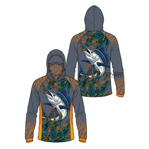 Camisa de Pesca con Capucha, Transpirable, Impermeable, Anti-UV 50+, de Secado Rápido, Poliéster y Spandex, para Pesca Oceánica - Product Image 5