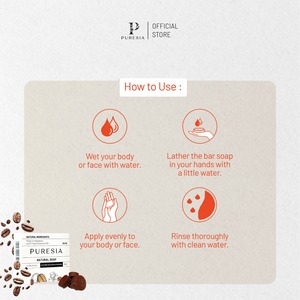 Savon en barre Puresia, savon médicinal naturel 90g pour soulager l'eczéma et le psoriasis, mousse douce, adapté à tous les types de peau, fabriqué en Indonésie - Product Image 6