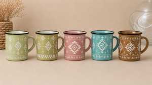 Mug de camping en métal émaillé, personnalisé, imprimé sur mesure, réutilisable, résistant au micro-ondes, fabriqué en Inde - Product Image 1