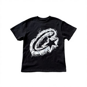 Camiseta de Verano 2026, Nueva Moda, Marca de Tendencia, 210g, para Hombre, Talla Grande, Manga Regular, Color Sólido, 100% Algodón, Estilo Hip Hop, Estampada - Product Image 4