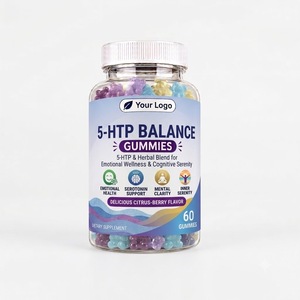 Gomitas Veganas de 5-HTP con Sabor Natural a Frutas, Pectina Vegetal, Formato Masticable para la Rutina Nocturna, Hogar y Viajes - Product Image 1