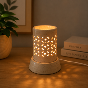 Newest Trending Ceramic Electric Aroma Oil <b>Diffuser</b> | Handcrafted Essential Oil Burner <b>Diffuser</b> for Aromatherapy Home Spa Decor - Product Image 4