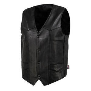 Chaleco de Cuero Profesional para Motocicleta, con Logotipo Personalizado, Estilo Biker, Transpirable, Vintage - Product Image 2