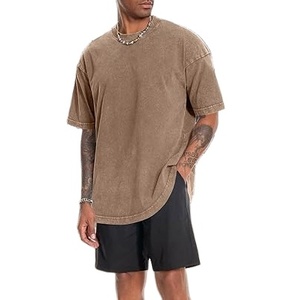Camiseta de Hombre de Primera Calidad, Personalizada, 100% Algodón, Talla Grande, Hombros Caídos, Antiarrugas, Cuello Redondo, Transpirable, Manga Corta - Product Image 5