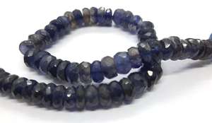 Cuentas facetadas de iolita AAA de 8.5 mm, cuentas redondas de iolita, cuentas de iolita natural para la fabricación de joyería. - Product Image 3