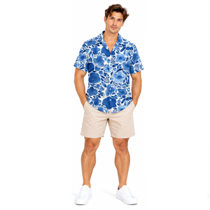 Mens Coastal Lifestyle <b>Shirt</b> Custom Printed Premium <b>Resort</b> Wear Lightweight Summer Travel Clothing Collection Beach <b>Shirts</b> - Product Image 5