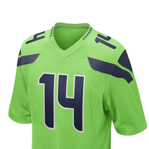 Mens V Neck Football Jersey Sublimated Print Breathable <b>Mesh</b> <b>Short</b> Sleeve Adult Sports Apparel mens v neck football jersey - Product Image 6