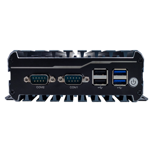 Rugged Fanless Embedded Mini Computer Aluminum Housing Dual LAN COM HDMI VGA USB Wide Temp 24/7 Long Supply Mount Industrial Pc