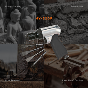 Martillo Neumático de 150 mm con Cuerpo de Aleación de Aluminio, Garantía de 1 Año, Carrera de 1-5/8'', Peso de 1.13 kg, Personalizable, Soporte OEM - Product Image 5