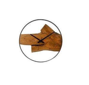 Horloge murale ronde moderne en résine époxy et bois, finition brillante, luxe, personnalisable, idéale pour offrir en cadeau, décoration intérieure, pour restaurant, hôtel - Product Image 1