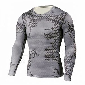 Superior Comfort <b>Athletic</b> Sublimation Rash Guard Personalized Printing Fade Resistant Fabric OEM Factory - Product Image 3